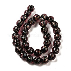 Нити стеклянных бусин из дихроичной фольги ручной работы DICH-U001-06E