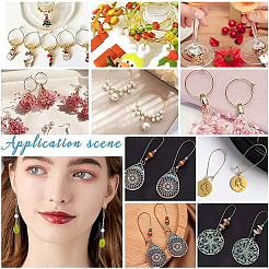 150 шт. 5 стиля фурнитуры для сережек-колец из нержавеющей стали 304&nbsp;STAS-UN0050-92