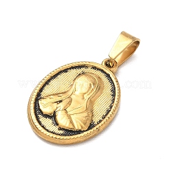 Pendentifs religieux en acier inoxydable 304&nbsp;STAS-H264-13D-AG