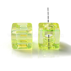 УФ-покрытие радужными переливающимися акриловыми бусинами OACR-K003-008E