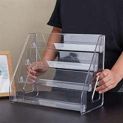 Одноуровневые акриловые подставки для косметических украшений&nbsp;ODIS-WH0043-217B