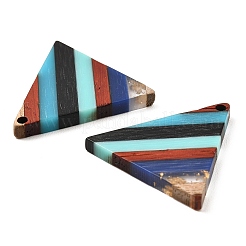 Подвески из прозрачной смолы и ореха RESI-E050-08