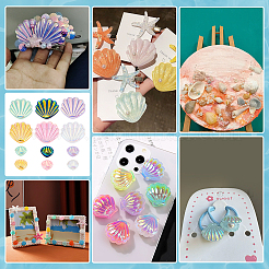 54шт 12 стиля непрозрачные кабошоны из смолы&nbsp;RESI-PH0002-57