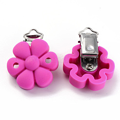 Clips de chupete de silicona ecológicos de grado alimenticio&nbsp;SIL-S003-04G
