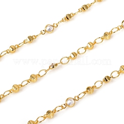 Catene di perline fatte a mano in ottone da 3.28 piedi&nbsp;X-CHC-I033-07G