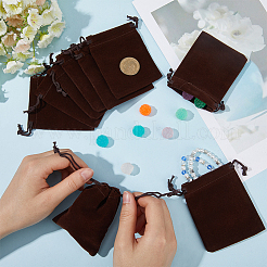 Подарочные пакеты на шнурке из бархата ABAG-BBC0001-10B-03