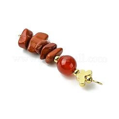 ジェムストーンリンクコネクタチャーム  43x12x8mm  穴：3x4mm  5個/セット&nbsp;PALLOY-JF03230