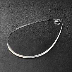 Прозрачные акриловые заготовки подвески&nbsp;TACR-Z003-01D