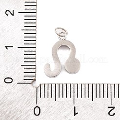 Подвески из нержавеющей стали 316 с микропаве из кубического циркония&nbsp;STAS-K284-01G-P