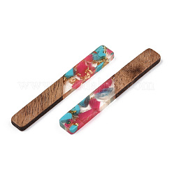 Большие подвески из прозрачной смолы и орехового дерева RESI-TAC0017-70-A04