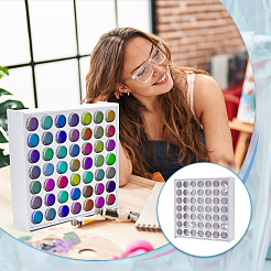 Пластиковые подставки для красок с 49 отверстием AJEW-WH0083-72