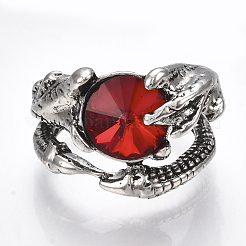 Сплав манжеты кольца пальцев RJEW-T006-62