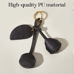 1 шт. искусственная кожа с брелоком из сплава KEYC-SP0001-41A