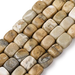 Нити натуральных бусин из нефрита хуанлун&nbsp;G-D098-D10