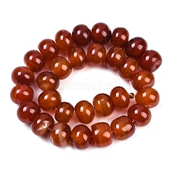 Окрашенные естественный агат бисер пряди&nbsp;G-U030-A01-02