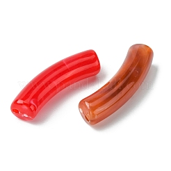 Двухцветные акриловые бусины&nbsp;MACR-YW0002-54