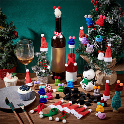Weihnachtsthema Plastikpuppenhut & Stoffschal-Sets&nbsp;DIY-NB0012-65