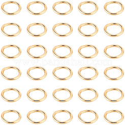 304ステンレススチール製ラウンドリング200個  はんだ付け丸カン  クローズド丸カン  ゴールドカラー  6x0.8mm  内径：4.5mm&nbsp;STAS-BBC0010-21A