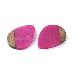 Pendentifs en résine & en bois&nbsp;WOOD-F015-07B