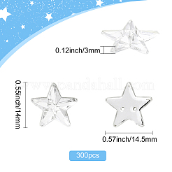 300шт акриловые кабошоны&nbsp;OACR-SP0001-98