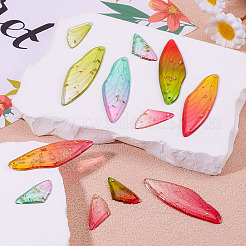 20 шт. 10 стильных подвески из прозрачной смолы&nbsp;RESI-TA0003-25D