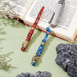 2 шт. зонт шнур полиэстер и спандекс веревка брелок карабин&nbsp;HJEW-HY00144