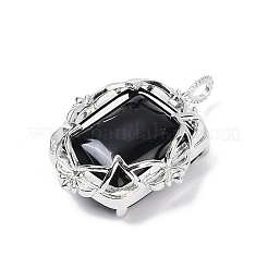 Природные подвески обсидиана&nbsp;G-I381-01P-06