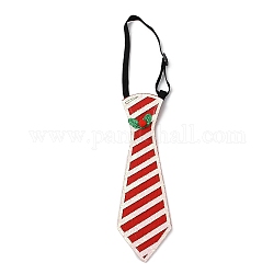 Рождественский галстук из нетканого материала, для мальчика, с резинкой, полоса, внутренний диаметр: 77~137 мм