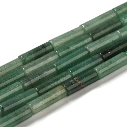 Natürliche Achat Perlen Stränge, Kolumne, gefärbt und erhitzt, mittleres Seegrün, 13~14x4 mm, Bohrung: 1 mm, ca. 28 Stk. / Strang, 15.12'' (38.4 cm)