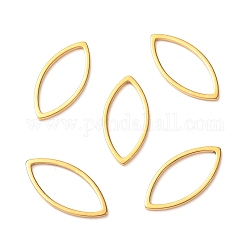 201 anelli di collegamento in acciaio inox, occhio, oro, 16x8x1mm