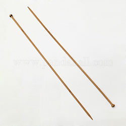 Bambus einzigen spitzen Stricknadeln, Peru, 400x12x5 mm, 2 Stück / Beutel