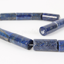 Dyed & Natural Lapis Lazuli Gemstone Bead Strands, Column, 16x8mm, Hole: 1mm, about 24pcs/strand, 15.75 inch