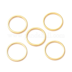 201 anelli di collegamento in acciaio inox, tondo, oro, 11.5x1mm