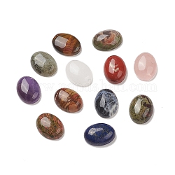 Cabujones de piedras preciosas mixtas naturales & sintéticas, medio ovalada, 20x15x6mm