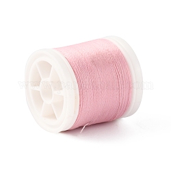 Leuchtende Polyesterschnüre, Runde, rosa, 0.1 mm, ca. 109.36 Yard (100m)/Rolle