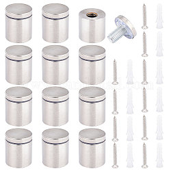 UNICRAFTALE 12 Sets Glass Standoff Screws 304 Stainless Steel Standoff Mounting Screws 30x25mm Wall Sign Standoff Mounting Hardware Metal Standoff Pins for Hanging Picture Frame Glass Posters Mirrors