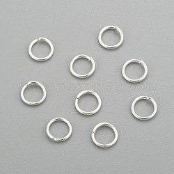 304 Stainless Steel Jump Rings, Open Jump Rings, Silver, 20 Gauge, 6x0.8mm, Inner Diameter: 4.3mm