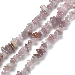 Chapelets de perles en quartz rose naturel, puce, 5~15x5.5~6x2.5~4mm, Trou: 0.7mm, 30.31''~30.71'' (77~78 cm)
