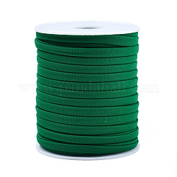 Cavo di nylon morbido, piatto, verde mare, 5x3mm, circa 21.87 iarde (20 m)/rotolo