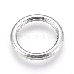 Anillos de enlace de 304 acero inoxidable, anillo, color acero inoxidable, 17x2mm