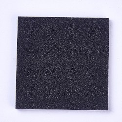Spugnetta, per esposizione cabochon in vetro, nero, 68~70x68~70x5mm