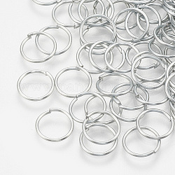 Anellini di Ferro, anelli di salto aperti,  cadmio& piombo libero, grezzo (non placcato), 21 gauge, 6x0.7mm, diametro interno: 4.5mm, circa 14200pcs/1000g