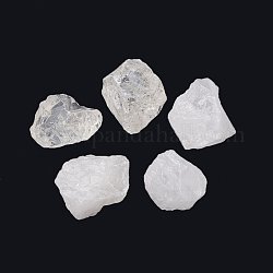 Perlas de cristal de cuarzo natural, cuentas de cristal de roca, pepitas, sin agujero / sin perforar, 10~41x15~30x12~22mm