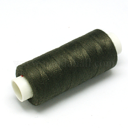 Hilo de coser de poliéster, verde oliva, 0.2mm, aproximamente 400 yardas / rodillo