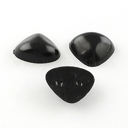 Cabuchones nariz de plástico para los artes scrapbooking diy, accesorios de juguete, negro, 13x16.5x5.5mm, aproximamente 3000 unidades / bolsa