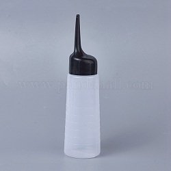 グラデーションプラスチック絞りボトル  透明  20.8cm  ボトル：14.2x5.4センチメートル  容量：150ml（5.07液量オンス）