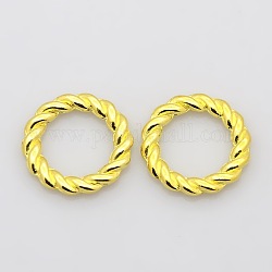Alloy Linking Rings, Circle Frames, Cadmium Free & Lead Free, Golden, 19x2mm