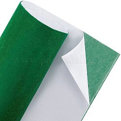 Pegatina de fieltro de poliéster, tela autoadhesiva, Rectángulo, verde, 120x40x0.2 cm