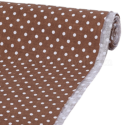 Хлопчатобумажные ткани с рисунком в горошек&nbsp;DIY-WH0622-485A-1