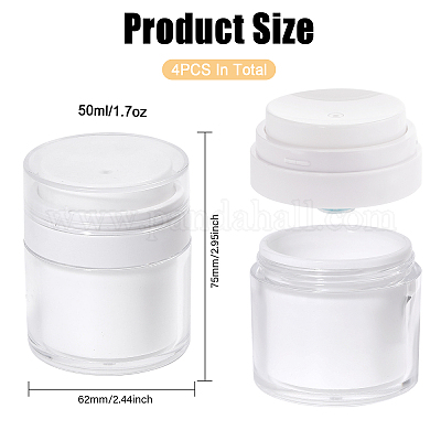 Пластиковая пустая многоразовая безвоздушная бутылка с насосом AJEW-WH0016-49A-1